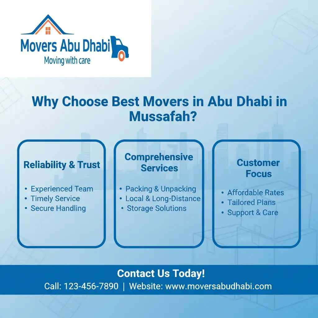 Why Choose Best Movers in Abu Dhabi in Mussafah