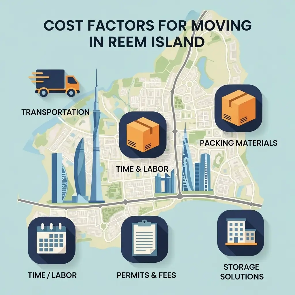 Cost Factors for Moving in Reem Island (Without Pricing)